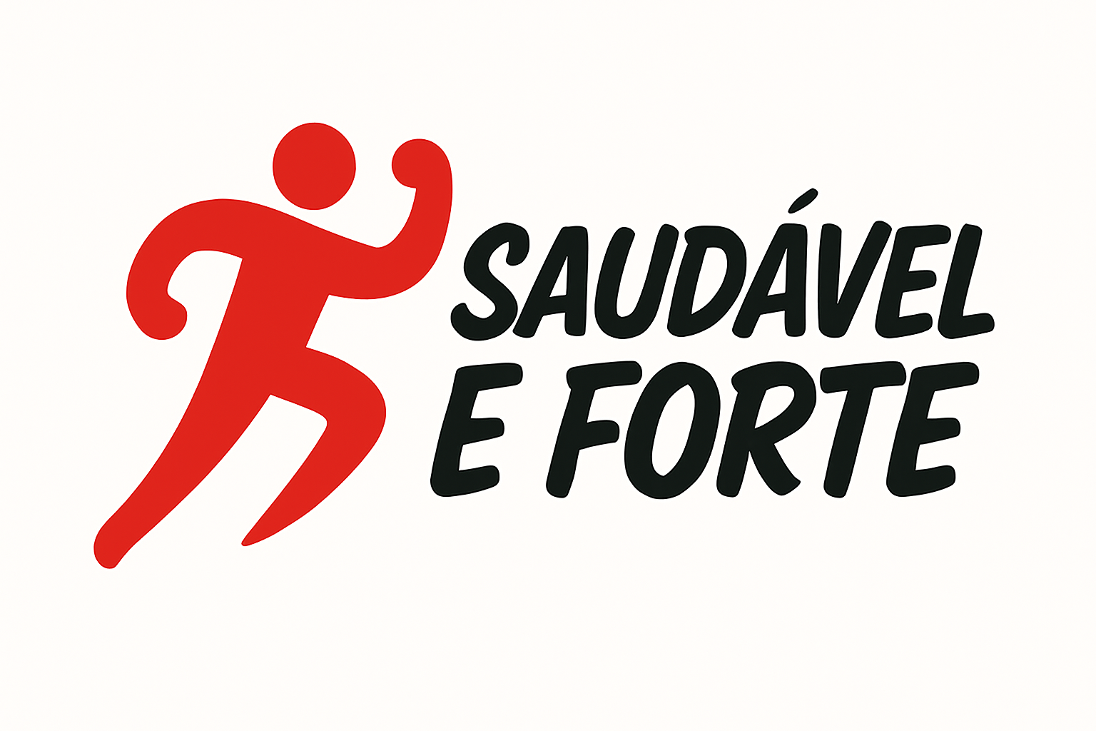 Logo Fundo Branco Saudável e Forte