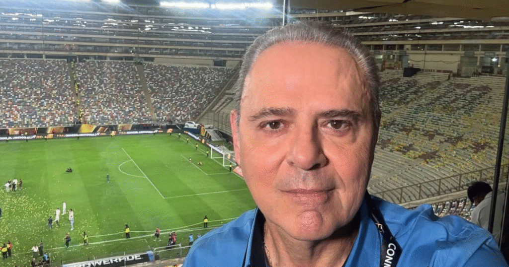 Luís Roberto recebendo apoio médico durante o tratamento de neoplasia