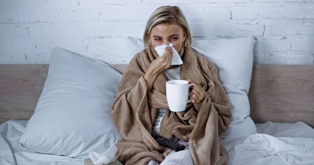 Ilustração do ciclo nasal mostrando a alternância de fluxo entre as narinas