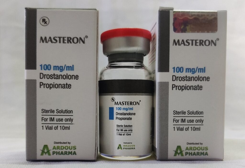 Ciclo de Masteron com frascos e seringas